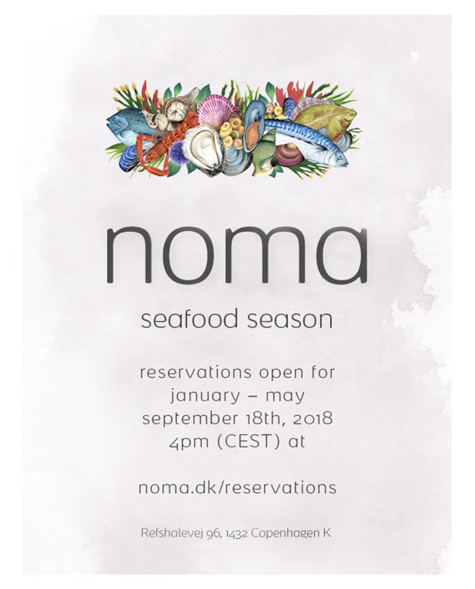 Noma Seafood Season Promo Poster | Work — FELICIA LIANG